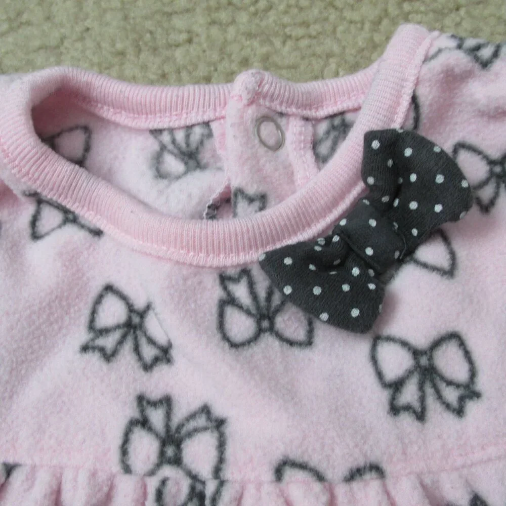 Carters Child of Mine Fleece Pullover Shirt Toddler‎ Girls 12M Pink Long Sleeve